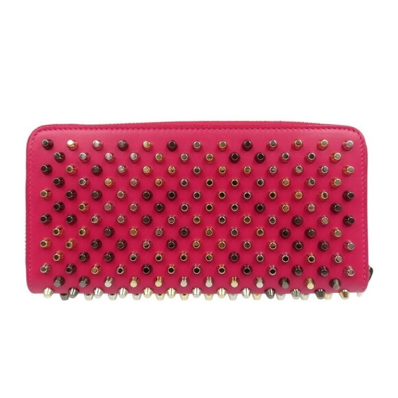 CHRISTIAN LOUBOUTIN Pink Leather 2C Wallet - Picture 3 of 9